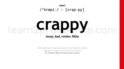 meaning of crap|feeling crappy meaning.
